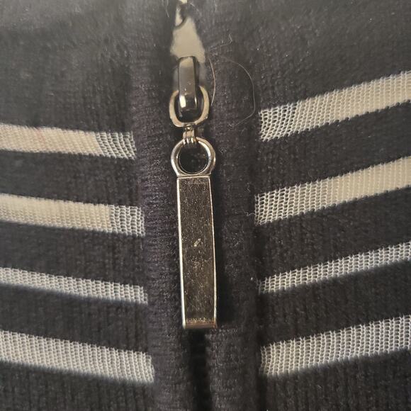 Catherine Malandrino Sz M Black Knit Sleeveless Knee Length Dress New $128 - Picture 8 of 11